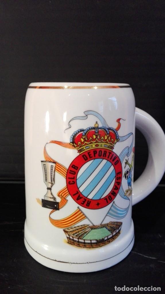 Coleccionismo deportivo: JARRA CERVEZA RCD ESPA&Ntilde;OL - Foto 7