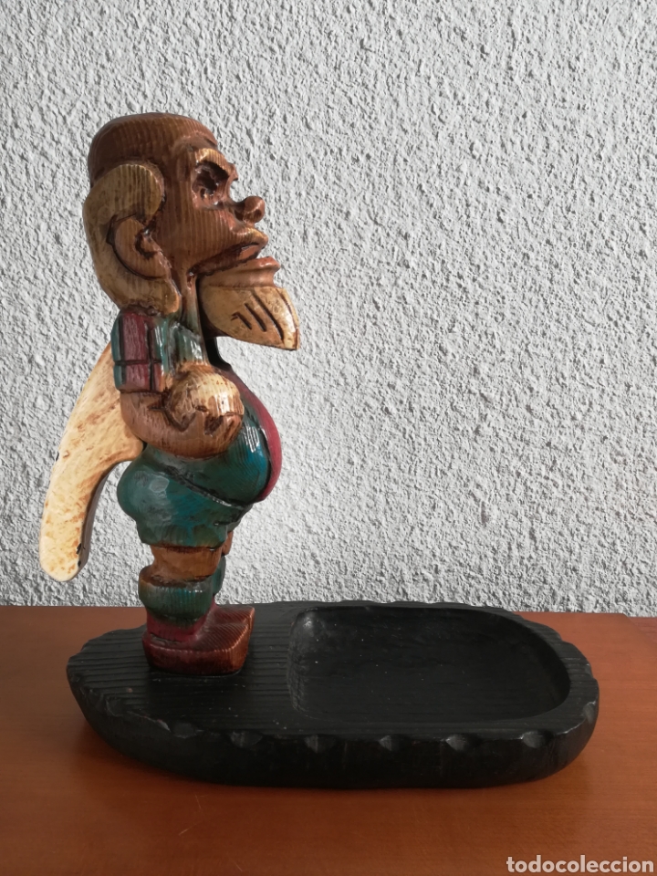 Coleccionismo deportivo: Figura de madera de l'Avi del Bar&ccedil;a - Cascanueces - F&uacute;tbol Cul&eacute; Mascota FC Barcelona