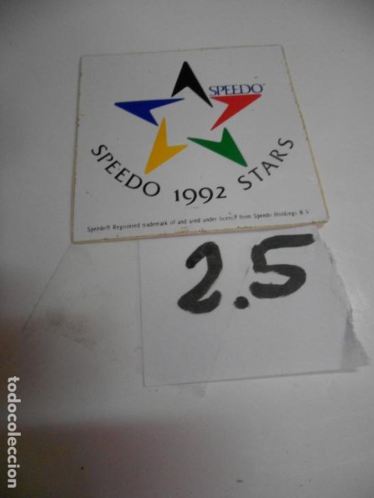 Sammelleidenschaft Sport: ANTIGUA PEGATINA VINTAGE A&Ntilde;OS 90 - SPEEDO - ENVIO INCLUIDO A ESPA&Ntilde;A