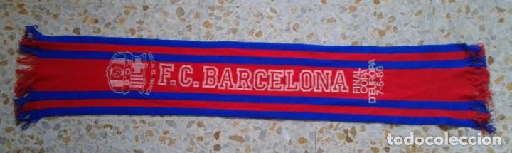 Écharpe Officielle FC Barcelone – Finale Coupe D'Europe 1986 Sevilla – Steaua Bucarest