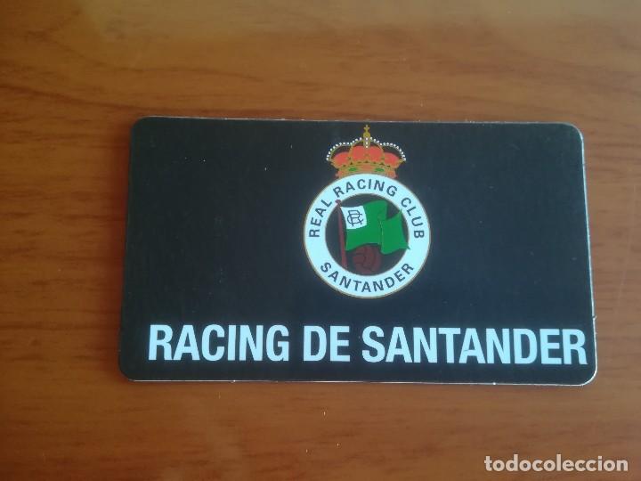 Sports collectibles: IMAN FUTBOL NEVERA ESCUDO RACING DE SANTANDER