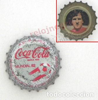 Coleccionismo deportivo: ANTIGUA CHAPA DE COCA COLA MUNDIAL ESPA&Ntilde;A 82 - S&Aacute;NCHEZ - SELECCI&Oacute;N ESPA&Ntilde;OLA F&Uacute;TBOL ESPA&Ntilde;A82 COCACOLA