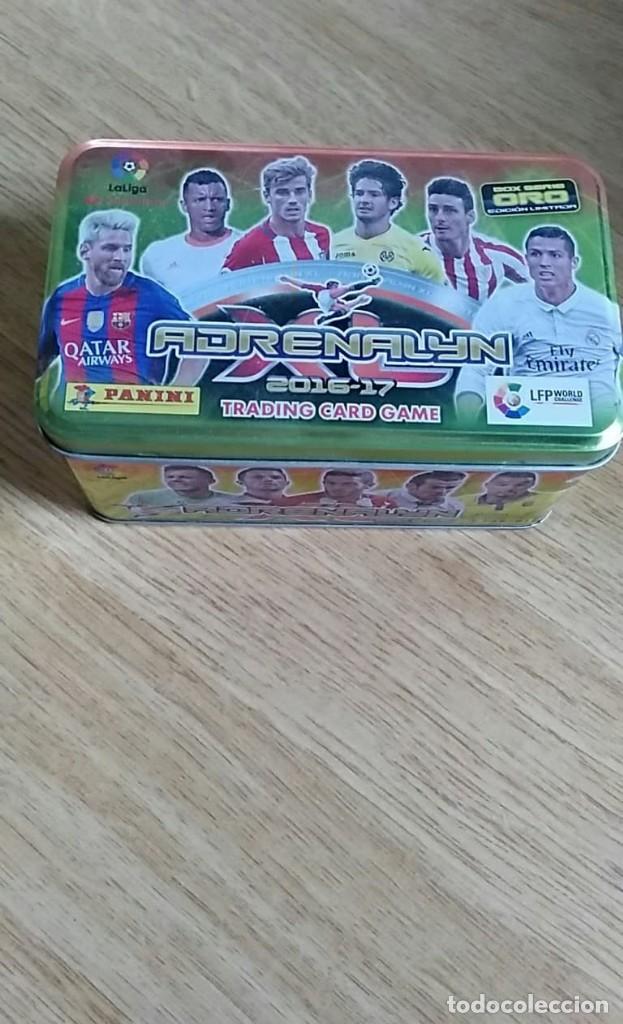 Sammelleidenschaft Sport: BOX SERIE ORO EDICION LIMITADA ADRENALYN 2016 2017 CAJA METALICA VACIA PANINI TRADING CARD GAME