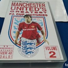 Coleccionismo deportivo: VHS ( MANCHESTER UNITED´S - GREATEST FA CUP VICTORIES VOL 2 ) THE OFFICIAL FOOTBALL ASOCIATION. Lote 217153348