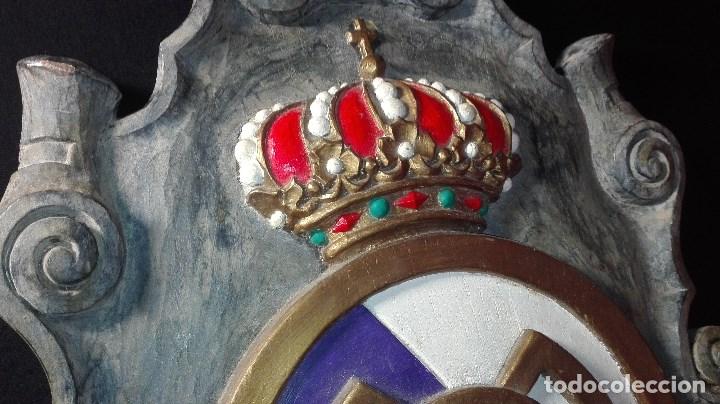 Coleccionismo deportivo: ESCUDO PARED REAL MADRID - Foto 4