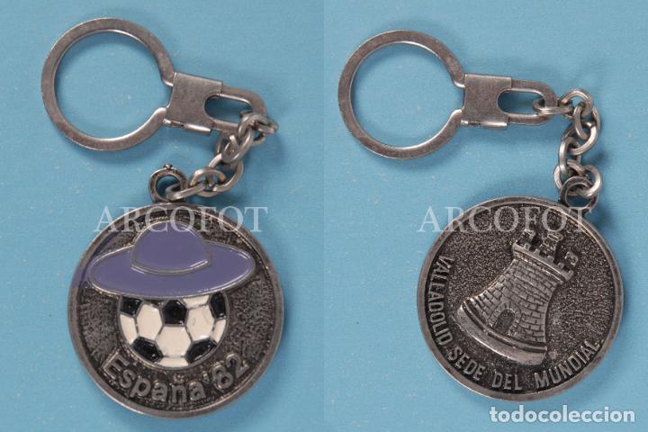 Sammelleidenschaft Sport: Antiguo LLAVERO Mundial de F&uacute;tbol - ESPA&Ntilde;A '82 - VALLADOLID SEDE DEL MUNDIAL - EL DE LA FOTO