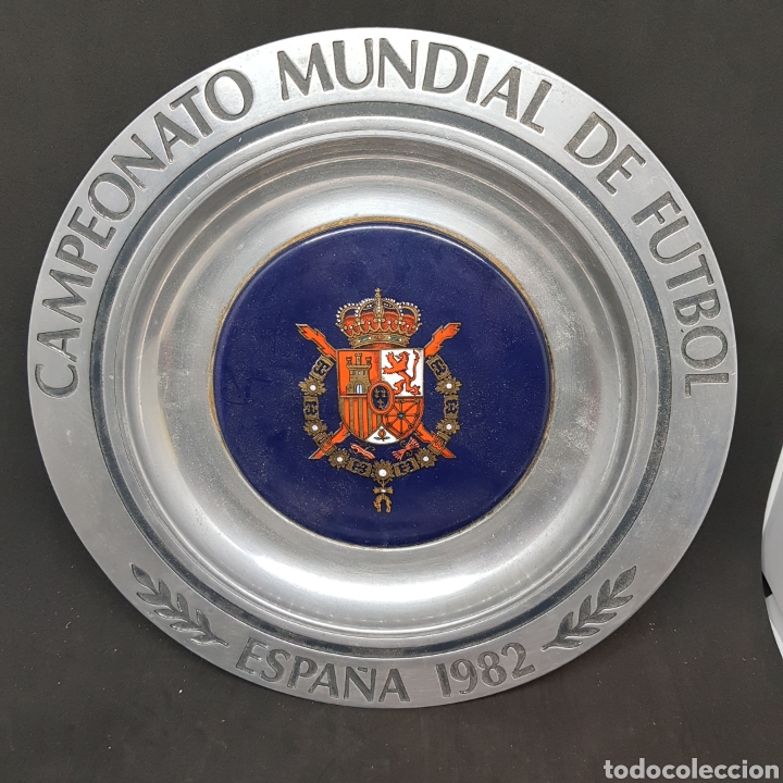 Coleccionismo deportivo: Plato metal campeonato mundial de espa&ntilde;a 1982 - plato de metal - 27 cm - car66
