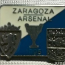 Coleccionismo deportivo: PIN BADGE FUTBOL FINAL RECOPA DE EUROPA 1995 REAL ZARAGOZA ARSENAL CUP WINNERS CUP PARIS