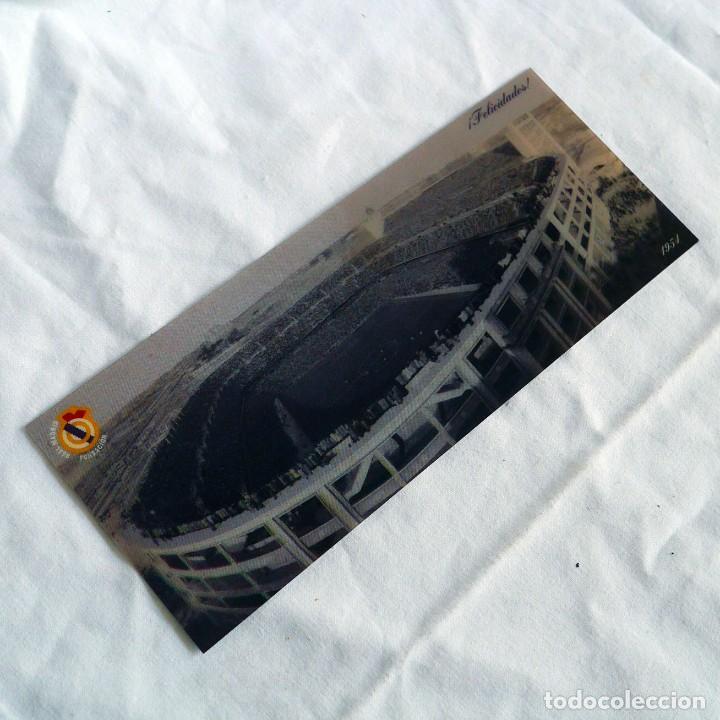 Sammelleidenschaft Sport: Tarjeta tridimensional Estadio Real Madrid en 1954