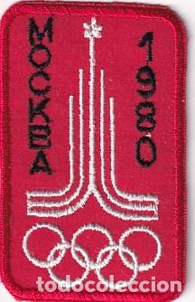 Sammelleidenschaft Sport: ANTIGUO PARCHE OLIMPIADAS DE MOSCU MOCKBA 1980
