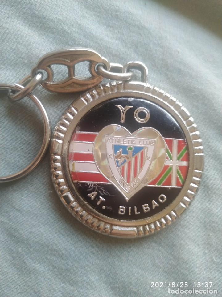 Sammelleidenschaft Sport: Llavero key chain Athletic Club de Bilbao antiguo