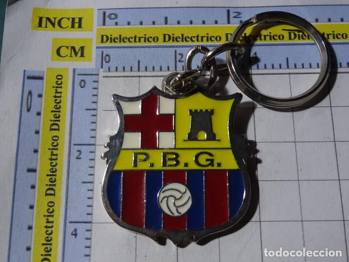 Coleccionismo deportivo: LLAVERO DE DEPORTES. F&Uacute;TBOL CLUB BARCELONA. PE&Ntilde;A BARCELONISTA DE GUARO, M&Aacute;LAGA