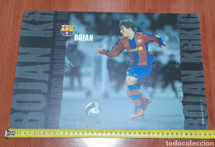 Coleccionismo deportivo: Póster de Plástico, Bojan F. C. Barcelona. Ver fotografías y descripción. - Foto 4 - 293823953