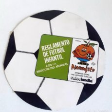 Coleccionismo deportivo: REGLAMENTO DE FUTBOL INFANTIL NARANJITO CALCOLANDIA