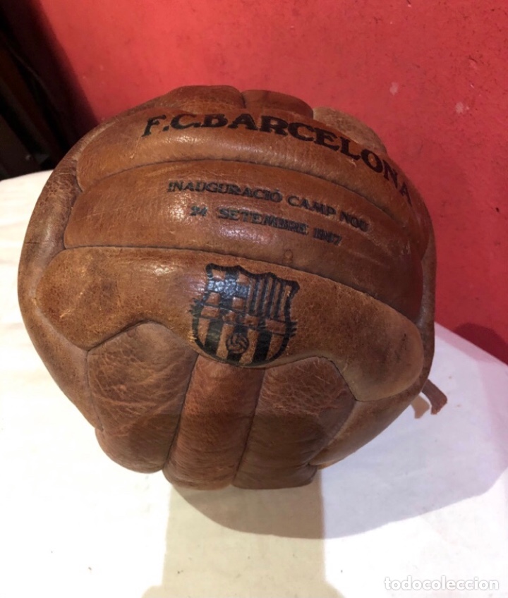 BALON DEL F.C.BARCELONA INAGURACION DEL CAMP NOU EL 24 DE SEPTIEMBRE DW 1957. (Coleccionismo Deportivo - Merchandising y Mascotas - Futbol)
