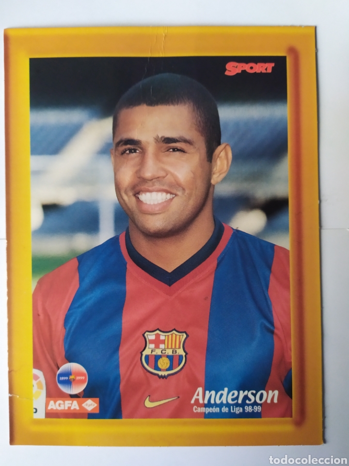 Coleccionismo deportivo: Anderson Barcelona 1998 1999 98 99 16x12 cms sport agfa