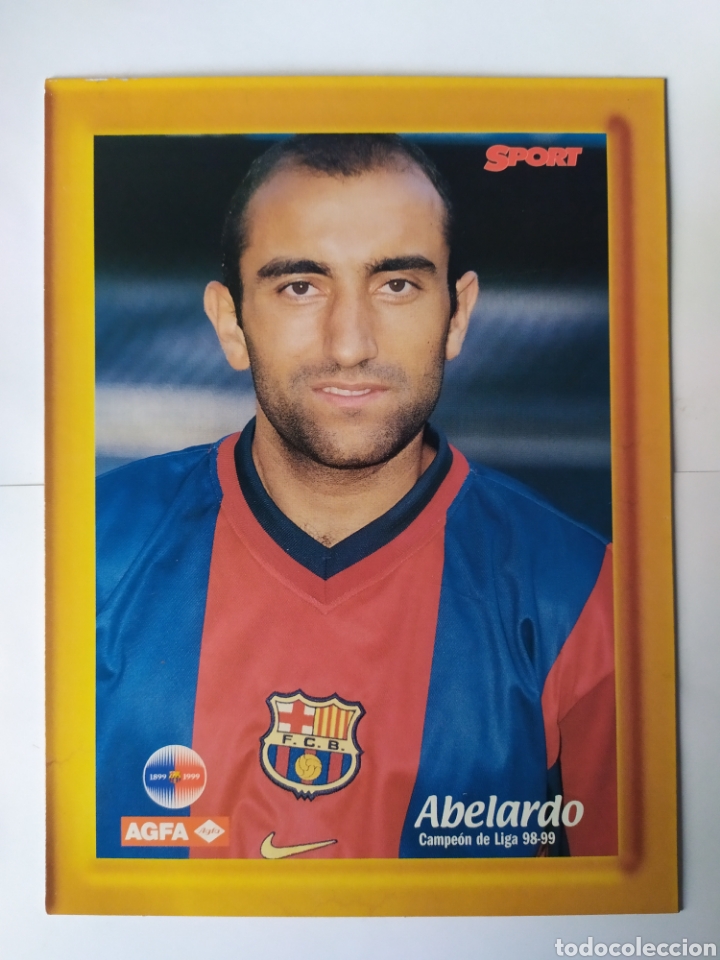Coleccionismo deportivo: Abelardo Barcelona 1998 1999 98 99 16x12 cms sport agfa