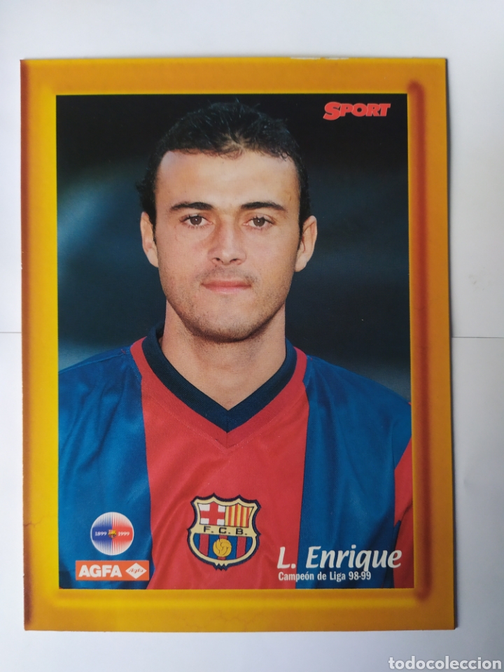 Coleccionismo deportivo: Lu&iacute;s Enrique Barcelona 1998 1999 98 99 16x12 cms sport agfa