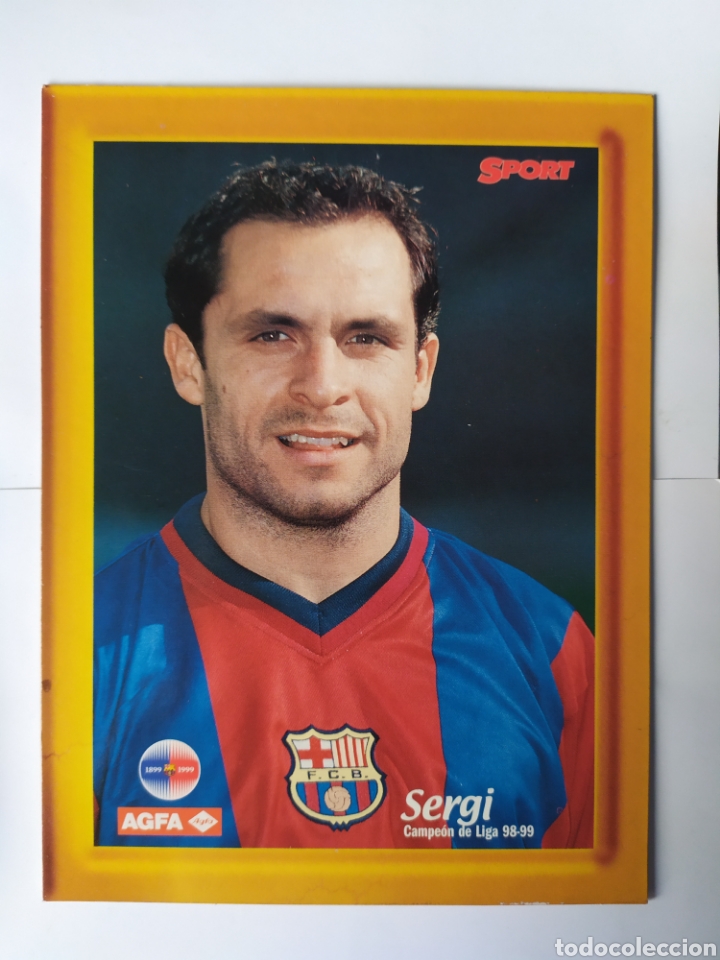 Coleccionismo deportivo: Sergi Barcelona 1998 1999 98 99 16x12 cms sport agfa