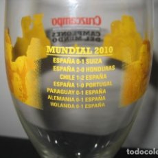 Coleccionismo deportivo: COPA CRISTAL CERVEZA CRUZCAMPO SELECCION ESPAÑOLA FUTBOL CAMPEONES DEL MUNDO 2010