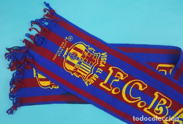 Coleccionismo deportivo: BUFANDA F.C. BARCELONA, OFICIAL 140 X 20,50 CM, FUTBOL, BAR&ccedil;A