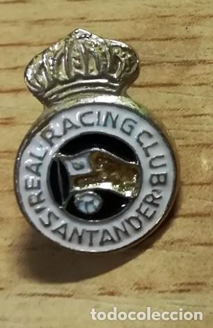 Coleccionismo deportivo: PIN ESCUDO INSIGNIA DE F&Uacute;TBOL RACING SANTANDER