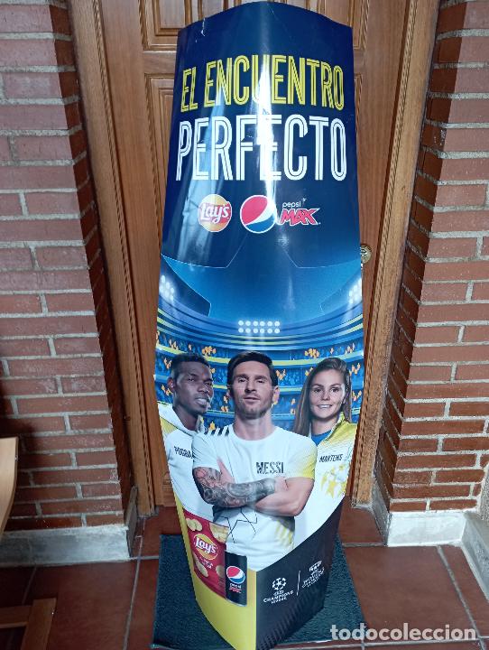 Coleccionismo deportivo: ORIGINAL GRAN PUBLICIDAD LEO MESSI. - Foto 1
