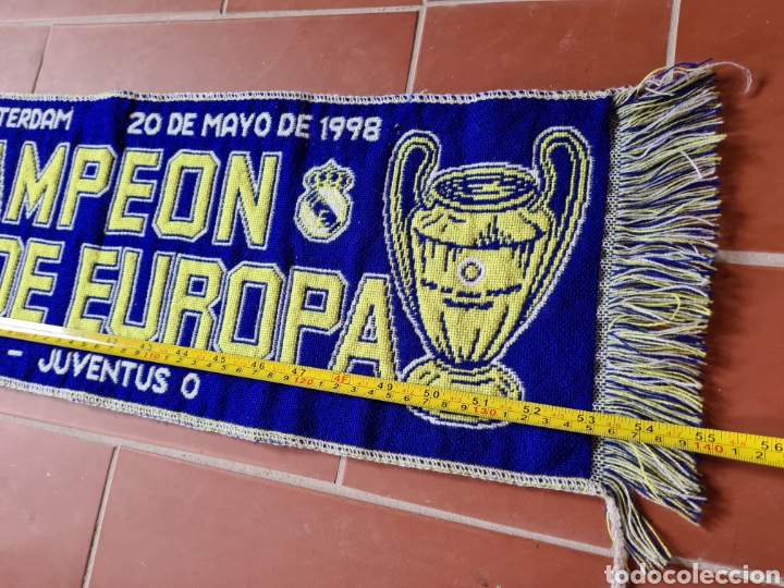 bufanda real madrid campeón copa de europa 1998 - Compra venta en