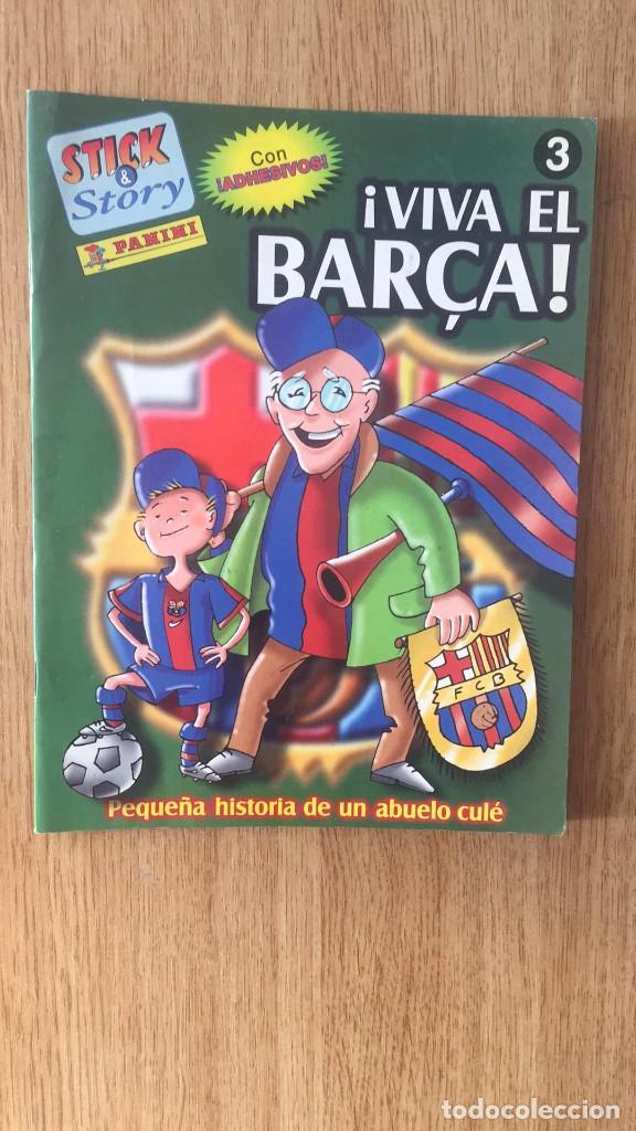 Sammelleidenschaft Sport: PEQUE&Ntilde;A HISTORIA DE UN ABUELO CUL&Eacute; - FCB - 2001- CUENTO INFANTIL CON ADHESIVOS - STICK Y STORY