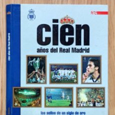 Coleccionismo deportivo: CIEN AÑOS DEL REAL MADRID - LOS SELLOS DE UN SIGLO DE ORO- AS 12 TARJETAS Y 12 SELLOS BAÑADOS EN ORO