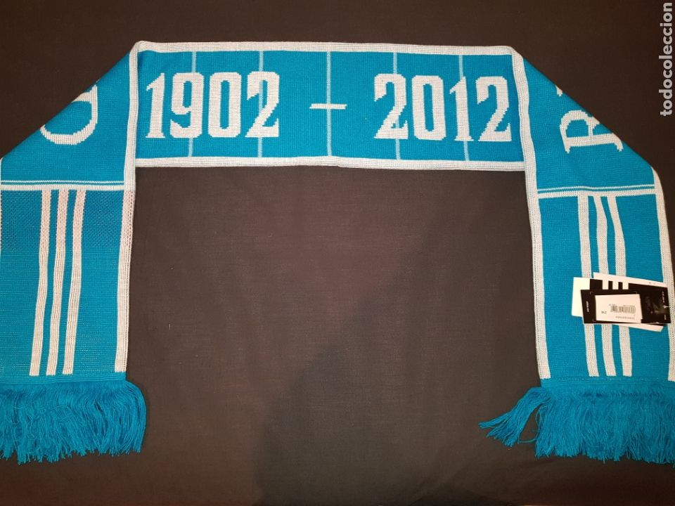 Coleccionismo deportivo: Bufanda Adidas Real Madrid 1902 - 2012 Producto Oficial Licenciado. Con etiquetas