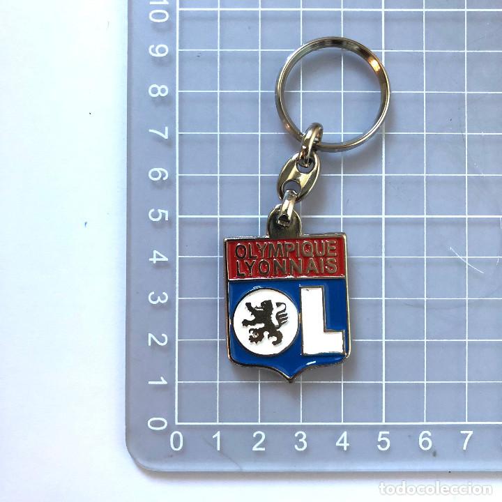 Collectionnisme sportif: LLAVERO COLECCI&Oacute;N LIGA F&Uacute;TBOL FOOTBALL LEAGUE ESCUDO OLYMPIQUE LYONNAIS OL O.L.