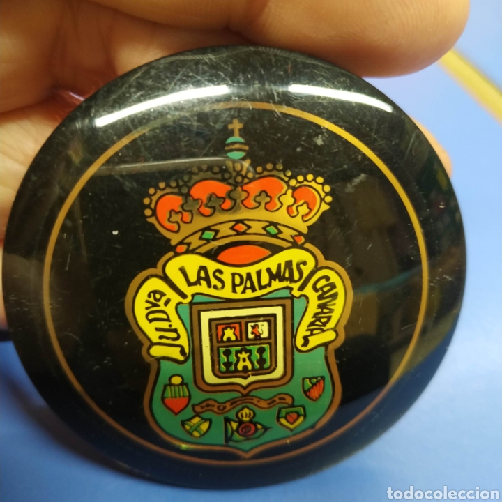 Coleccionismo deportivo: Placas de metacrilato Uni&oacute;n Deportiva Las Palmas equipo de f&uacute;tbol (no pin)