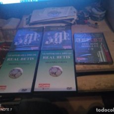 Coleccionismo deportivo: LOTE DE 5 DVDS DEL CORREO DE ANDALUCIA DEL REAL BETIS DE LOS AÑOS 2003-2004 Y2004-2005. Lote 321828403