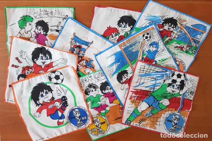 Coleccionismo deportivo: Lote de Pa&ntilde;uelos de ni&ntilde;o del mundial 1982