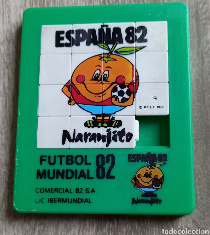Coleccionismo deportivo: Pasatiempo de bolsillo f&uacute;tbol. Mundial 82 Naranjito Ibermundial