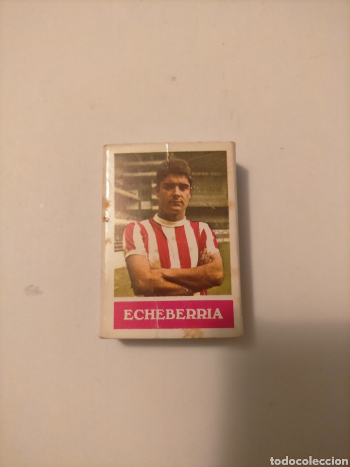 Collezionismo sportivo: Caja de Cerillas ECHEBERRIA ATLETICO DE BILBAO a&ntilde;os 70 ATHLETIC CLUB San Mames