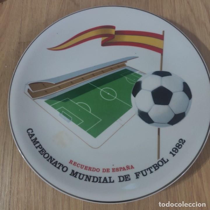 Coleccionismo deportivo: PLATO CER&Aacute;MICA, RECUERDO DE ESPA&Ntilde;A, CAMPEONATO MUNDIAL DE FUTBOL 1982