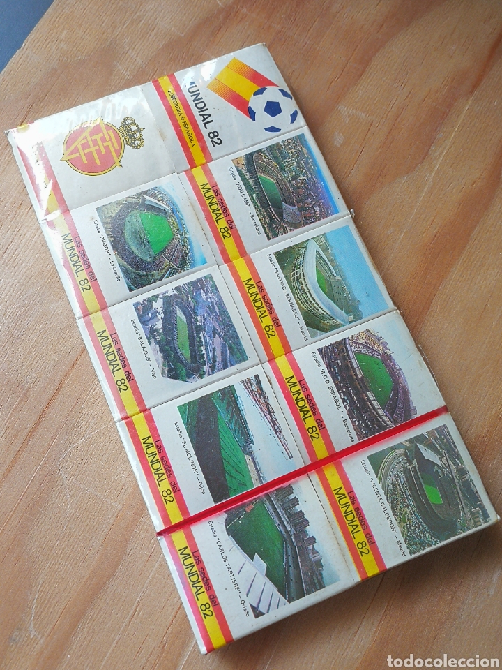 Coleccionismo deportivo: LOTE 10 CAJETILLAS FOSFOROS MUNDIAL FUTBOL ESPA&Ntilde;A 82, NARANJITO. PRECINTADA!!!.