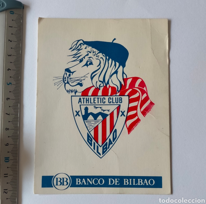 Coleccionismo deportivo: HIMNO DEL ATHLETIC CLUB Obsequio del Banco de Bilbao. Aupa Athletic. A&ntilde;os 70 - 80