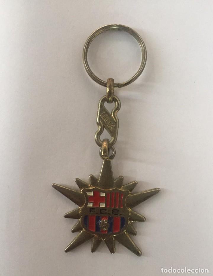 Coleccionismo deportivo: LLAVERO LINEVA FCB - ESCUDO- LA ESTRELLA QUE MAS BRILLA - BARCELONA - BARCA