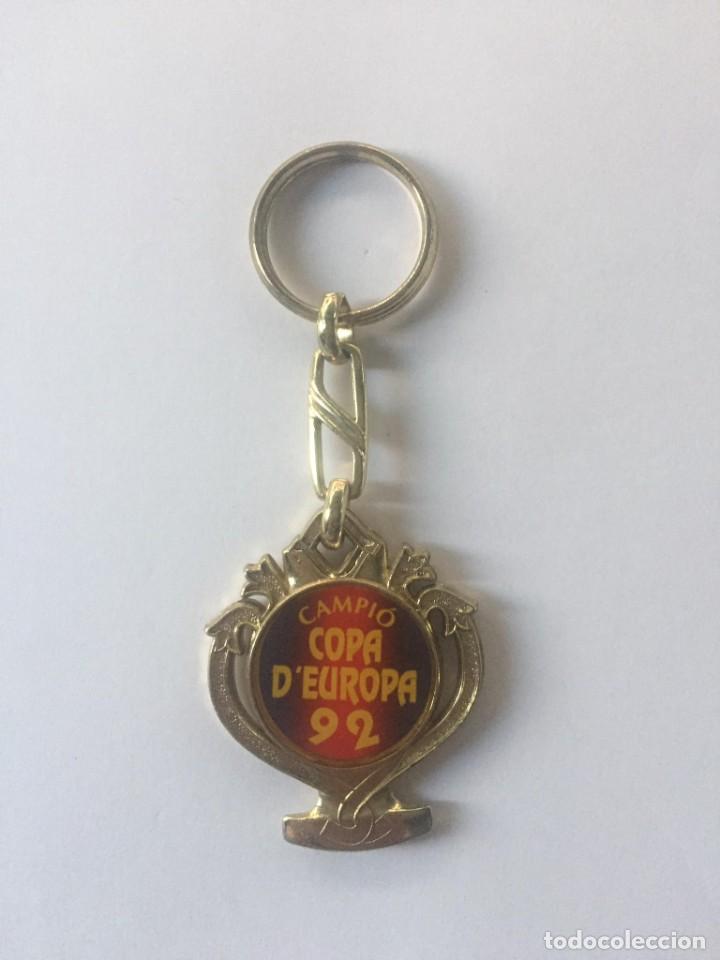 Coleccionismo deportivo: LLAVERO ESCUDO FCB - CAMPIO COPA D&acute;EUROPA 92 - FUTBOL - FCB - BARCELONA - ANTIGUO