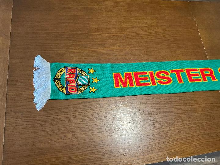 Coleccionismo deportivo: BUFANDA FUTBOL RAPID DE VIENA - Foto 2
