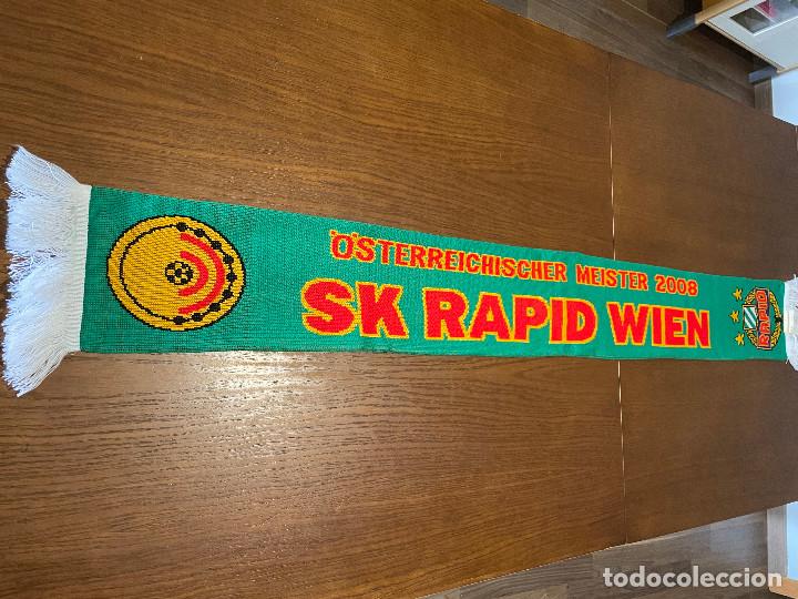 Coleccionismo deportivo: BUFANDA FUTBOL RAPID DE VIENA - Foto 4