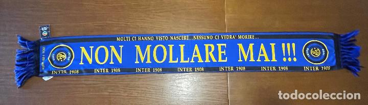 Coleccionismo deportivo: BUFANDA FUTBOL INTER DE MILAN PRODUCTO OFICIAL