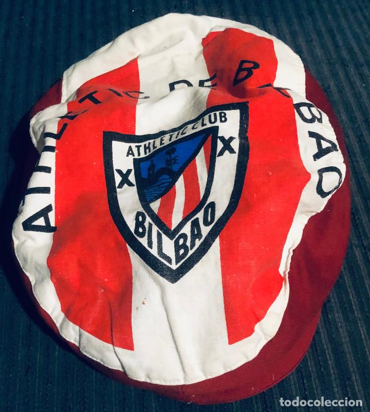 Colecionismo desportivo: Gorra antigua del Atletic de Bilbao. Merchandasing original. A&ntilde;os 80. Buen estado.