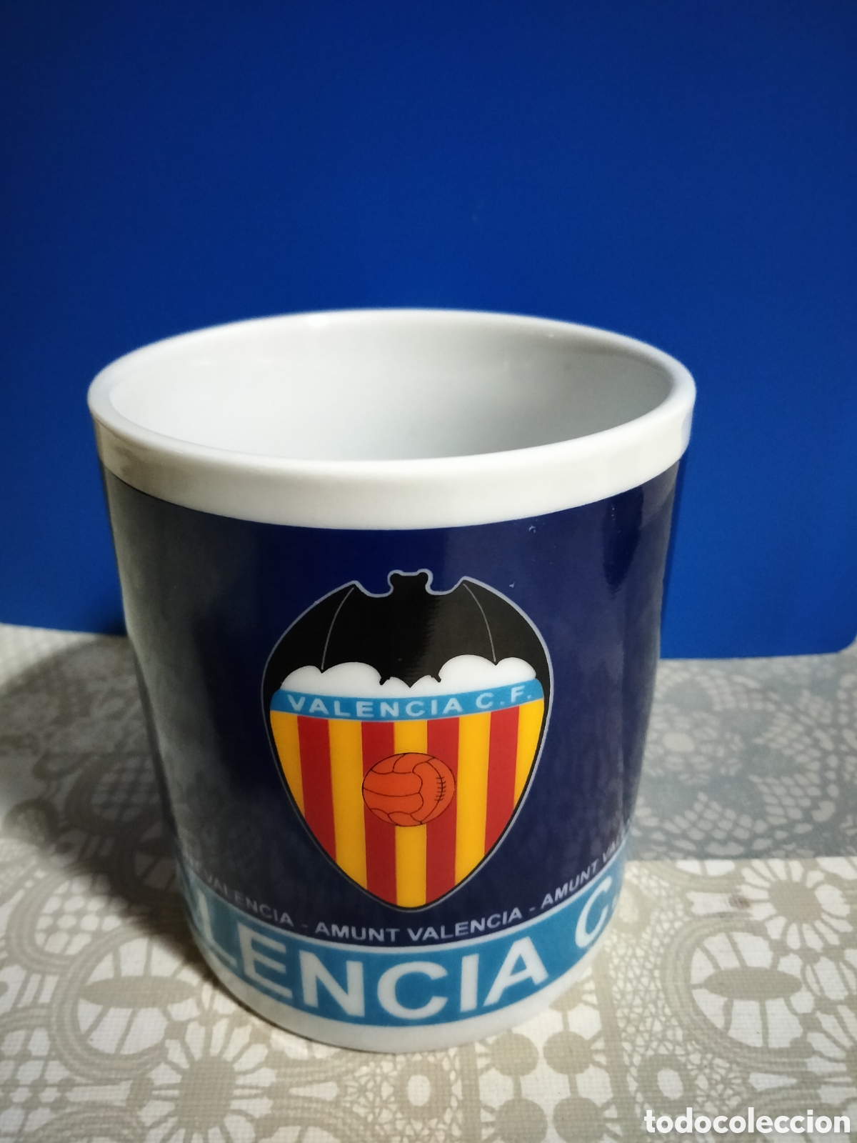 Coleccionismo deportivo: Taza desayuno Valencia CF