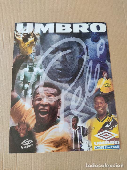 Sammelleidenschaft Sport: PELE BRASIL TIPO LAMINA POSTAL PUBLICIDAD UMBRO ONLY FOOTBALL PORTADA FUTBOL FANTASTICO KIKO RAUL