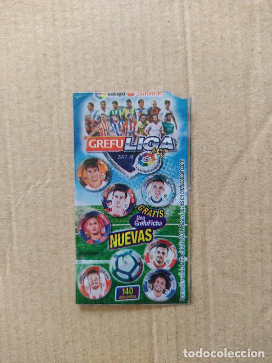 Coleccionismo deportivo: TIRA PL&Aacute;STICO PROMOCIONAL PUBLICIDAD GREFUSA LIGA 2017-2018 GREFUFICHAS 17-18 CHAPAS NEYMAR ADURIZ..