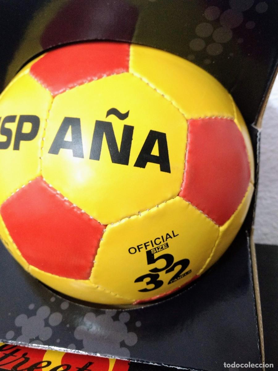 Coleccionismo deportivo: BALON FUTBOL COLORES DE LA SELECCION DE ESPA&Ntilde;A - SPORT LINE